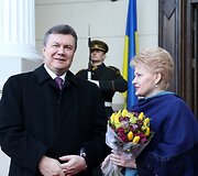 Viktoras Janukovyčius ir Dalia Grybauskaitė