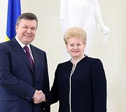 Viktoras Janukovyčius ir Dalia Grybauskaitė