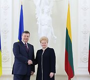Viktoras Janukovyčius ir Dalia Grybauskaitė