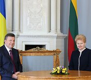 Viktoras Janukovyčius ir Dalia Grybauskaitė