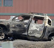 Policija rado sudegusį Christopherio Jordano Dornerio automobilį.