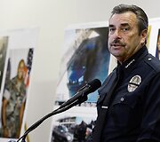 Los Andželo policijos vir&scaron;ininkas Charlie Beckas