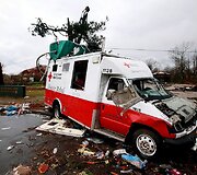 Tornado padariniai Misisipėje