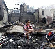 Gaisro Filipinuose padariniai 