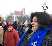 Darbo partijos aktyvistai prie Vilniaus apygardos teismo