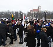 Darbo partijos aktyvistai prie Vilniaus apygardos teismo