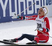 Nugalėtoja Therese Johaug i&scaron; Norvegijos 