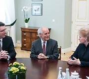 Marcelis Philippas ir Jurgenas Lindenas susitiko su Dalia Grybauskaite.