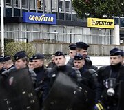 Protestas prie &bdquo;Goodyear Dunlop&ldquo; bustinės Prancūzijoje