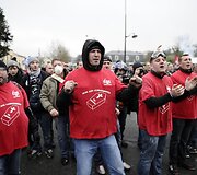 Protestas prie &bdquo;Goodyear Dunlop&ldquo; bustinės Prancūzijoje