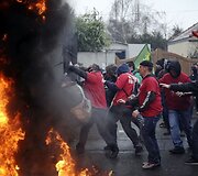 Protestas prie &bdquo;Goodyear Dunlop&ldquo; bustinės Prancūzijoje