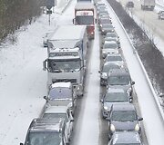 Transporto spūstis Belgijoje, E429 greitkelyje