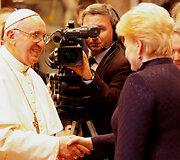 Dalios Grybauskaitės susitikimas su popiežiumi Pranci&scaron;kumi