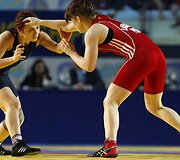 Ratimat Bagomedova (kairėje) ir Anna Lukasiak