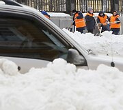 Kijeve valomas sniegas