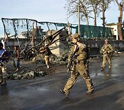 Afganistane mirtininkai atakavo policijos bazę.