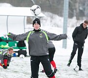 Lietuvos moterų futbolo rinktinės treniruotė