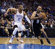 Russellas Westbrookas ir Tony Parkeris