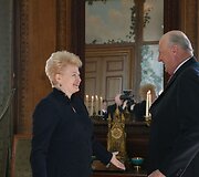 Dalia Grybauskaitė ir Norvegijos karalius Haraldas V