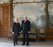 Dalia Grybauskaitė ir Norvegijos karalius Haraldas V