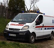 Greitosios pagalbos automobilis žudynių vietoje