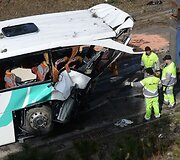 Prahoje sudužęs autobusas