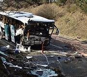 Prahoje sudužęs autobusas