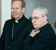 Gintaras Gru&scaron;as ir Audrys Juozas Bačkis