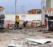 Tornado padariniai Kinijoje