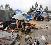 Tornado padariniai Kinijoje