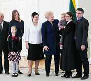 Dalia Grybauskaitė priėmė teisėjų priesaikas