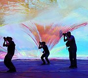Argentinos menininko Tomaso Saraceno pripučiamą skulptūra pavadinimu &bdquo;Poetic Cosmos of the Breath&ldquo;