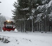Ispanijoje valomas nuo kelių sniegas