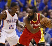 DeAndre Ligginsas ir Jamesas Hardenas