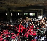 Gaisro nusiaubta siuvykla Banglade&scaron;e
