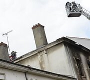 Gaisro padariniai apleistoje gamykloje 
