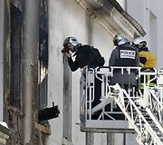 Gaisro padariniai apleistoje gamykloje 