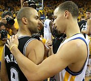 Tony Parkeris ir Stephenas Curry