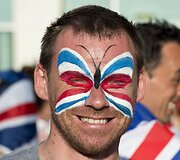 Eurovizijos finalo laukiantis Didžiosios Britanijos gerbėjas