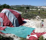 Turkijoje nukrito kar&scaron;to oro balionas