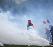 Neramumai per protestą prie&scaron; gėjų santuokas Prancūzijoje
