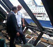 &bdquo;Royal Caribbean&ldquo; kruizinis laivas po gaisro 
