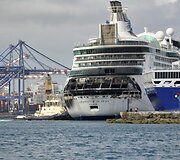 &bdquo;Royal Caribbean&ldquo; kruizinis laivas po gaisro 