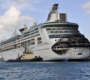 &bdquo;Royal Caribbean&ldquo; kruizinis laivas po gaisro 