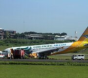 Nusileidimo taką pračiuožęs &bdquo;Airbus A320&ldquo; keleivinis lėktuvas