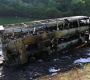 Sudegęs autobusas