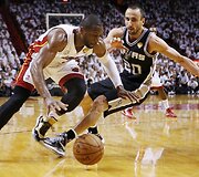 Dwyane'as Wade'as ir Manu Ginobili