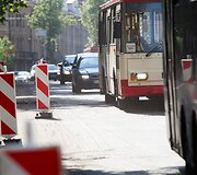 Transporto spūstis Vilniuje