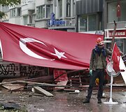 Protestuotojas Turkijoje