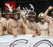Ispanijos gaisrininkų protestas
